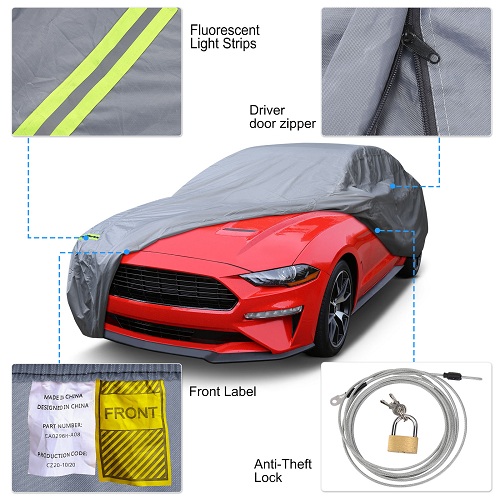 KAKIT 210D Oxford Waterproof Full Car Cover Lightweight Car Covers for ...